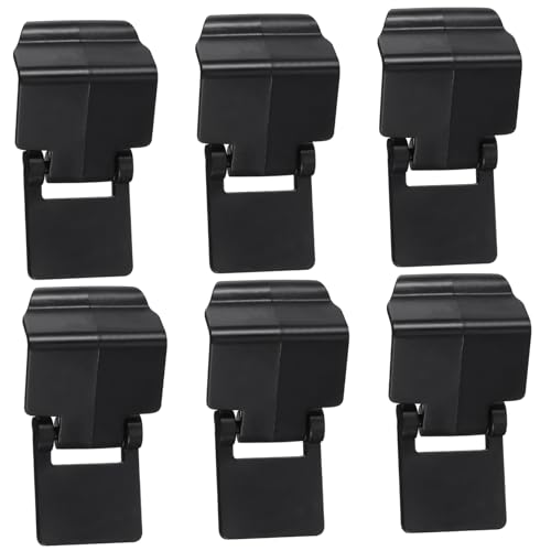 Luxshiny 6pcs Reptile Tank Buckles Escape Latches for Glass Terrariums Feeding Boxes Lightweight Plastic Locks for Turtle Scorpion Cricket Crab Enclosures