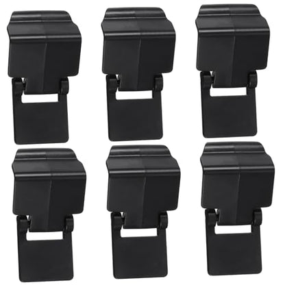 Luxshiny 6pcs Reptile Tank Buckles Escape Latches for Glass Terrariums Feeding Boxes Lightweight Plastic Locks for Turtle Scorpion Cricket Crab Enclosures