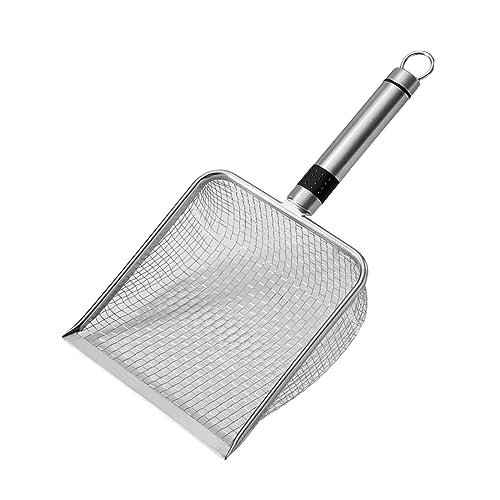 Cat Litter Scooper Pet Sifter Scooper Cleaners Scoop Sand Sifter Scooper for Hamster Aquarium Small Animals Kitten, Mesh Spacing 5 - size: Mesh Spacing 5