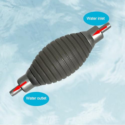 Aquarium Siphon and Water Changer Kit 5.25ft Hose Manual Gravel Vacuum with Air Bulb Flow Valve Duck Bill Head All in One for Freshwater and Saltwater Tanks