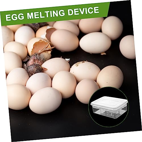 2Pcs Compartment Reptile Egg Incubator Tray Breeding Box for Snakes Lizards and Turtles Easy Clean and Reusable Transparent Design for Observation