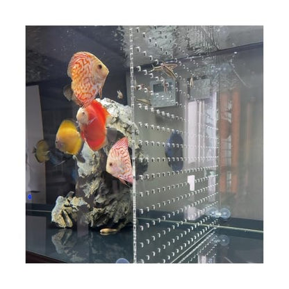 ERRULAN Fish Tank Divider 10 20 55 75 Gallon, Large Aquarium Divider to Separate Fry from Parents, Plate Baffle Cover Blocking Fish Partition Net for Fighting Sick Fish(A Pattern,40x50cm/15.7x19.7in) - color: A Pattern, size: 40x50cm/15.7x19.7in