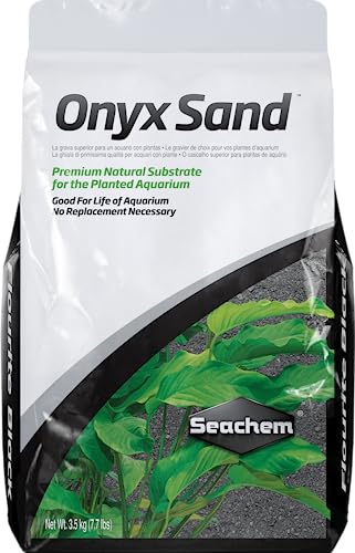 Seachem Fluorite Onyx Sand Substrate, 7.7 lb (67135030) - size: 7.7 lbs