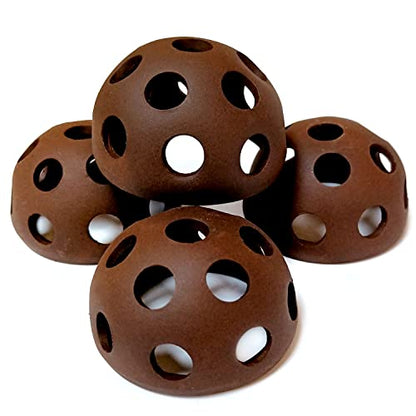 Ceramic Shelters, 4 pcs, Fish Tank Accessories Cave Décor, Small Fish House, Aquarium Hideout, Swim Holes Aquatic, Aquarium Cave for Freshwater and Saltwater Fish Tank (hemispherical)