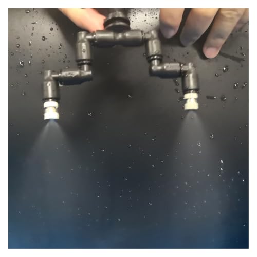 4 Head Garden Watering Reptile Fogger Mister With Quick Connecting Nozzle 0.3mm Connect With 6.35mm Pipe(2-Head White) - color: 2-Head White