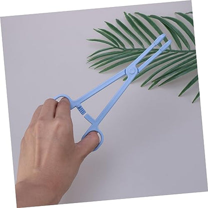 HANABASS 1pc Plastic Pet Stool Clamp for Reptiles and Birds Cleaning Tool Scissors Design Easy to Use Reduces Odor for Pet - size: Size 1
