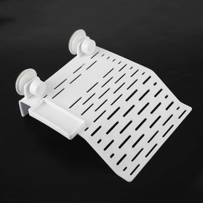 Aquarium Reptile Platform with Suction Cup Floating Dock for Turtles and Frogs Food Container and Resting Terrace for Fish Tank Habitat