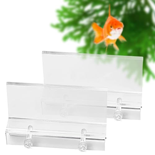 Set of 2 Clear Acrylic Fish Tank LED Light Holder Aquarium Lamp Hanging Aquarium Fixtures Support Stands Box Aquatic Fish Tank Lighting Tools 2PCS