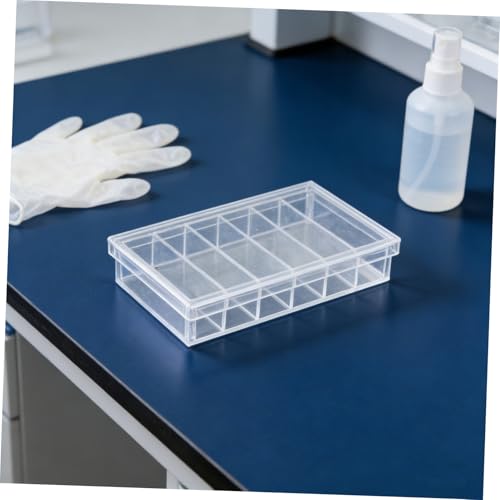 SHINEOFI Acrylic Incubation Box with Lid for Aquarium Fry and Specimen Observation 6-Compartment Portable Breeding Tray Made of Acrylic for Research and Easy-Clean Laboratory Use