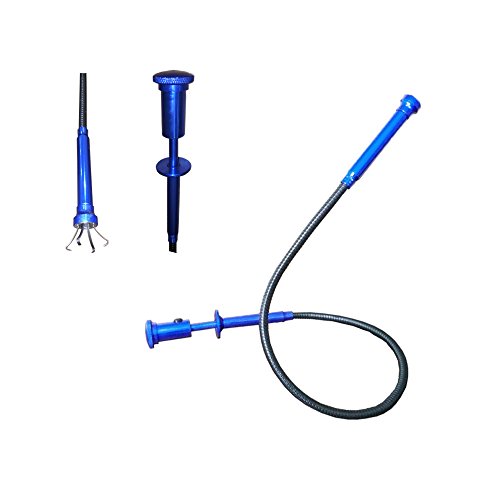 Telescoping inspection mirror with LED lights，Flexible Claw Grabber Tool Magnetic 4 Claw Picker. Combination tool set. Easy to extendable observe and grab the items in the gap picker upper grabber - style: Suit