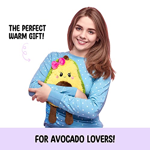 Avocado Microwavable Unscented Heating Pad for Women and Kids- Cute Soft Cozy Pillow Plush Heatable Warm Stuffed Animals - Kawaii Hot and Cold Plushie Food Toy - Avocado Gifts for Girls and Boys - style: Augusta