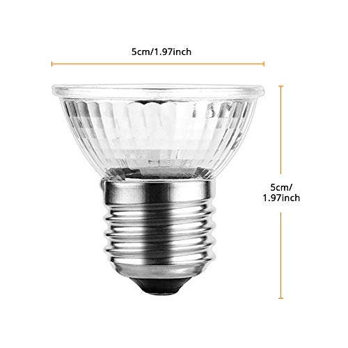YOUTHINK Lamp, 50W UVA+UVB Full Spectrum Lamp Bulb for Turtle Aquarium Aquatic Reptile Lizard Habitat Heat Light