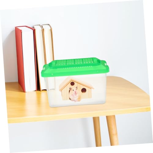 GALPADA Portable Turtle Feeding Box Transparent Reptile Habitat for Hamsters and Goldfish Easy to Small Fish Tank Excellent Visibility for Pet Transport and Observation