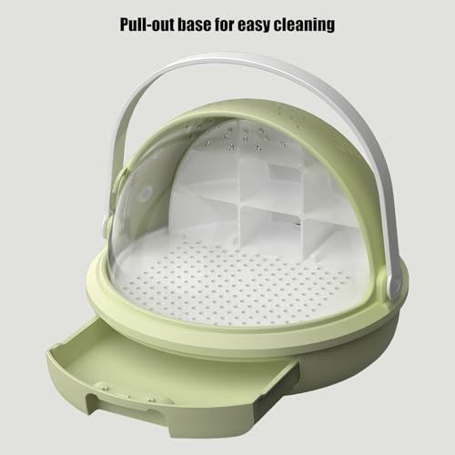 Silkworm Transport Container Breathable Clear Terrarium | Silkworm Reptile Cage Hatching Box for Pet Spiders Frog Scorpion Small Animal Science Project Classroom School Boys Girls