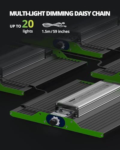 100 Watt LED Grow Light for Seed Starting Vegetables Bloom, Plant Lights | VIPARSPECTRA P1000 Dimmable Dimming Daisy Chain Grow Lights for Indoor Plants, Full Spectrum Lamp for 3x3/2x2 Grow Tent - size: 11.8"x11"