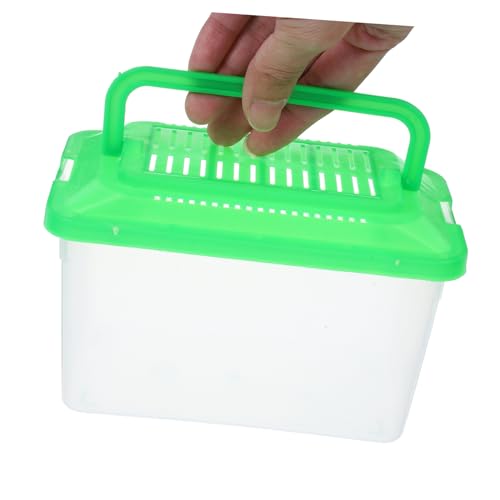 BESPORTBLE Portable Transparent Turtle Feeding Box for Aquatic Pets Lightweight Reptile Habitat and Tank for Travel and Outdoor Adventures