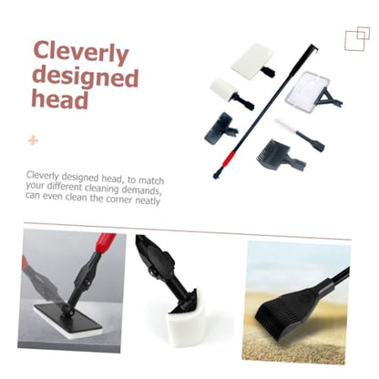 Toddmomy 1set Fish Tank Cleaning Tool Scraper Brush Handle -Skid Grip Gravel Rake for Aquarium Maintenance Easy to Use Fish Tank Accessories