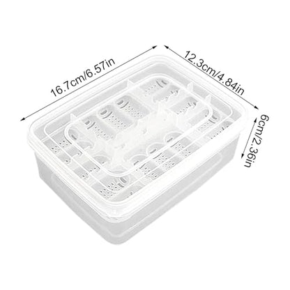 Reptile Incubation Egg Trays Incubation Box Hatching Case Hatching Tray | 16 Grids Transparent Reptile Incubator for Snake Lizard Turtle Gecko Chameleon Bearded Dragon Leopard Gecko Egg Incubation - color: TO