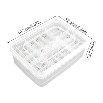 Reptile Egg Incubator Tray Incubation Box Hatching Case Hatching Tray | 16 Grids Transparent Reptile Incubator for Snake Lizard Turtle Gecko Chameleon Bearded Dragon Leopard Gecko Egg Incubation - color: B