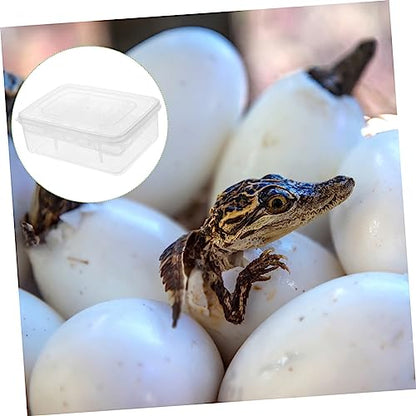 Compartment Reptile Egg Incubator Tray for Tortoise and Lizard Hatching Durable Plastic Breeding Box with Transparent Design for Easy Observation and Reuse