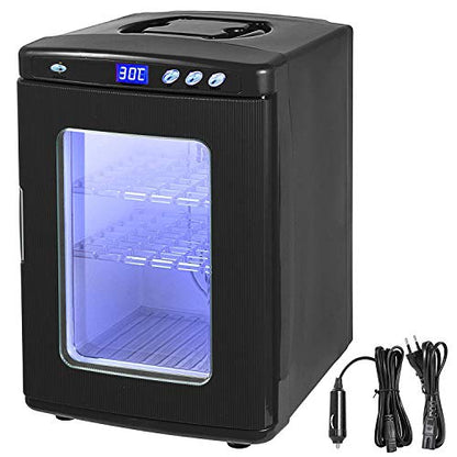 Black Reptile Egg Incubator 25L Capacity Mini Digital Incubator ReptiPro 6000 Portable Reptile Incubator Cabinet Style with Heating and Cooling 5-60°C 12V/110V Work for Small Reptiles
