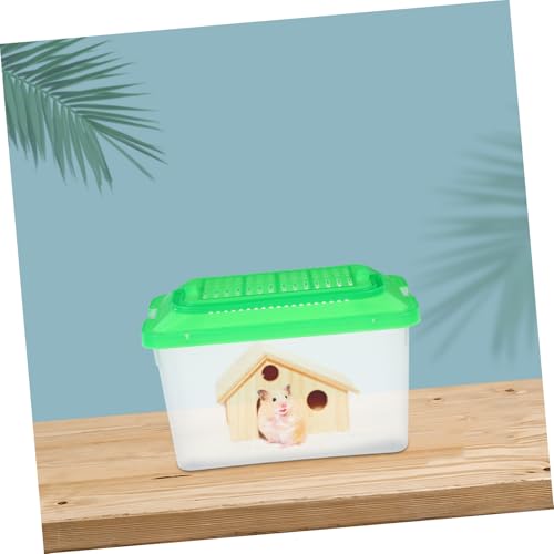ibasenice Portable and Turtle Feeding Box Transparent Reptile Habitat for Small Pets Lightweight Handheld Aquarium for Hamsters and Tortoises Versatile Animal Transport Container
