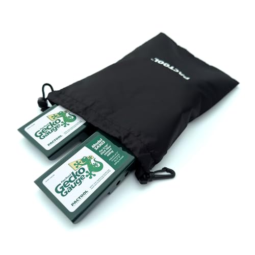 PacTool Gecko Gauge Kit w/Pouch - Fiber Cement Siding & Hardie HZ6 | For 5/16" fiber cement siding including James Hardie HZ5. Lap siding gauge with mounting clips & storage pouch included. - size: "5/16” Thickness for Hardie Siding with Pouch, style: STA