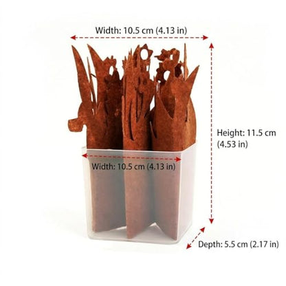 Reptile Humidifier Portable Felt Plants Humidifying System Imitation Plants Humidifier Water Basin Environmental Air Humidity Supplies with Purified, Brown - color: Brown
