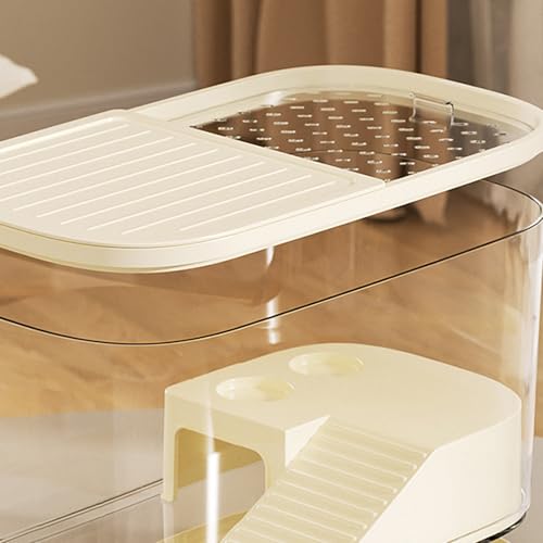 Reptile Tank Reptile Habitat Enclosure | Gecko Terrarium Tank for Spider Chameleon Tarantula Bearded Dragon Frog Snack Gecko Tortoise - color: White