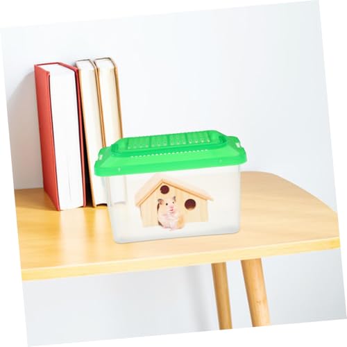 BESPORTBLE Portable Transparent Turtle Feeding Box for Aquatic Pets Lightweight Reptile Habitat and Tank for Travel and Outdoor Adventures