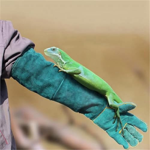 Animal Handling Anti-Bite Gauntlet, 60cm/23.6" Long Sleeve Protective Glove, Bite-Resistant for Cat, Dog, Snake, Falcon, Reptile Handling and