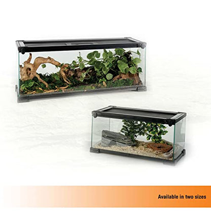 Zilla QuickBuild Reptile 40 Gallon Glass Terrarium Habitat with Swing Door For Geckos, Snakes, Lizards, Frogs, Turtles, and Tortoises, 36" x 18" x 18" - size: 36x18x18