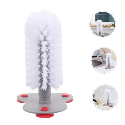 Toddmomy Aquarium Turtle Brush Suction Cup Turtle Shell Scrub Brush Reptile Cleaning Tool