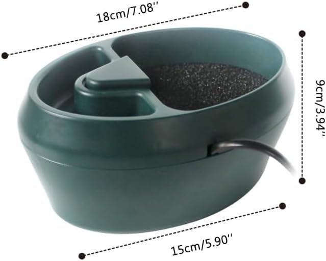 pet Water Reptile Drinking Fountain Water Dripper Suitable for Snake Gecko Lizard-Chameleon Bearded Dragon Water Dish Bowl Amphibians Insects Gecko Lizard Turtle Frog Water and Food with Water Pump