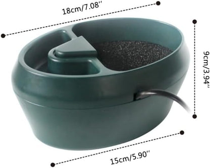 pet Water Reptile Drinking Fountain Water Dripper Suitable for Snake Gecko Lizard-Chameleon Bearded Dragon Water Dish Bowl Amphibians Insects Gecko Lizard Turtle Frog Water and Food with Water Pump