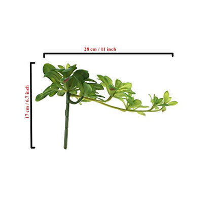 5-Pack Artificial Succulent Plants - Realistic Fake Greenery for Home Decor, Wedding Centerpieces & Terrarium Displays (Green, Mixed Sizes)