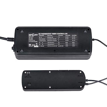 REPTI ZOO Reptile Thermostat Digital Outlet Temperature Timer Troptical or Desert Mode with Day Night Control for Aquarium Reptiles Terrarium Humidistat Mushroom Fermentation,Easy Setup (THC16) - color: 2 In 1 Temperature&Timer