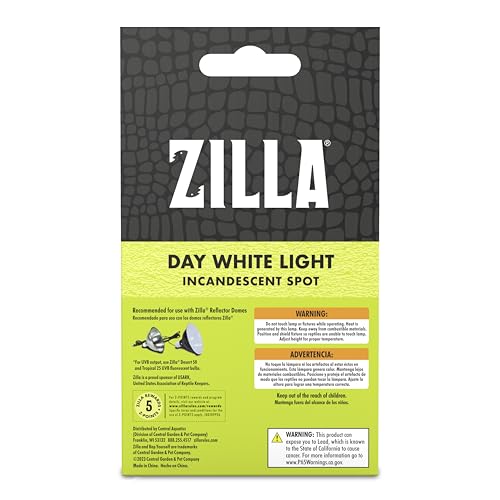 Zilla Incandescent Spot Bulbs Day White 100 Watts - size: Pack of 1, style: Day White (100W)
