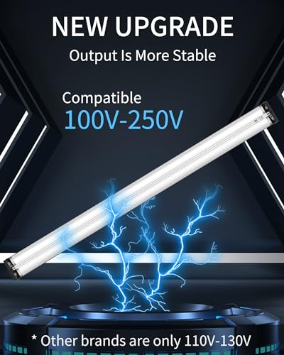 LUCKY HERP T5 Reptile Light Fixture Combo Kit 54W (New Upgrade), UVB Reptile Light Fixture with Desert UVB 10.0 46" Fluorescent Tube, UVA UVB Reptile Light for Lizard, Bearded Dragon, Tortoise - size: 46 Inch