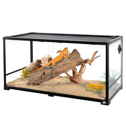 50 Gallon Reptile Tank, Glass Reptiles Terrarium 36" x 18" x 18", Sliding Door, Top Ventilation, Cable Pass, Humidify Hole, Glass Reptile Cage Habitat for Bearded Dragon, Lizard, Snake, Gecko - size: 36" x 18" x 18"
