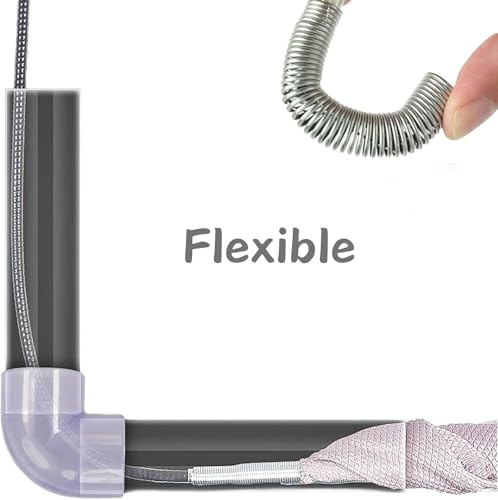 61-Inch Flexible Drain Snake with 4-Claw Grabber for Sink, Shower & Tub | Balanced Reach • Flexible Coated Shaft • Secure 4-Claw Grip • Pulls Hair, Food Debris And Small Items From Curved Pipes - style: 61 IN