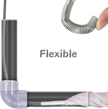 61-Inch Flexible Drain Snake with 4-Claw Grabber for Sink, Shower & Tub | Balanced Reach • Flexible Coated Shaft • Secure 4-Claw Grip • Pulls Hair, Food Debris And Small Items From Curved Pipes - style: 61 IN
