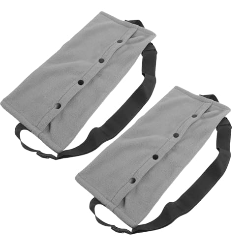 VICASKY 2pcs Reptile Carrier Bag for Lizard and Bearded Dragon, Lightweight Outdoor Travel Pouch with Chest Sling for Small Animal Transport, Elegant Gray