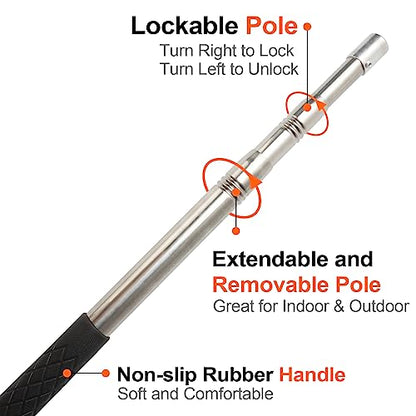 Yorikyas Snake Catcher Net Telescopic Pole | for Reptile Grabber Rattle Snake Moving and Catching