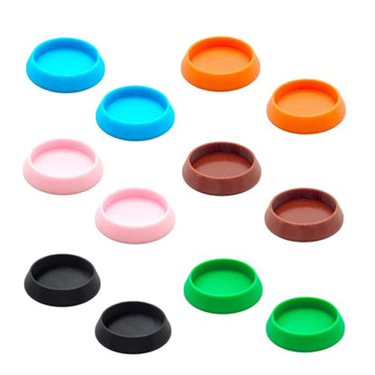 12 Pcs Hermit Crab Sponge Bowl Universal Plastic Gecko Food Dish Reptile Feeding Dish with 12 Pcs Sponges for Hermit Crab, Lizard, Small Pets(6 Colors)