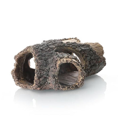 Reptile Hide Cave, Resin Hollow Log Hideout，Reptile Tank Accessories Climbing Toys Hideaway Caves Decor for Lizards,Gecko,Turtles,Reptiles,Amphibians and Fish