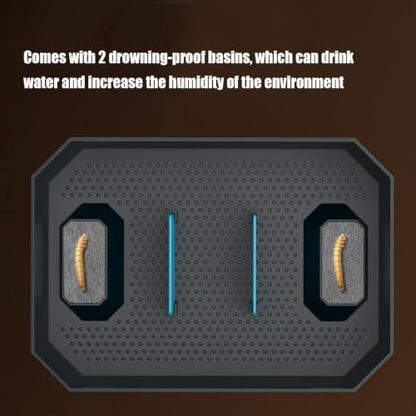 Snake Feeding Box Breathable Pet Breeding Houses Reptile Animals Habitat | Travel Small Terrariums Pet Breeding Houses for Lizard, Frog, Bearded Dragon