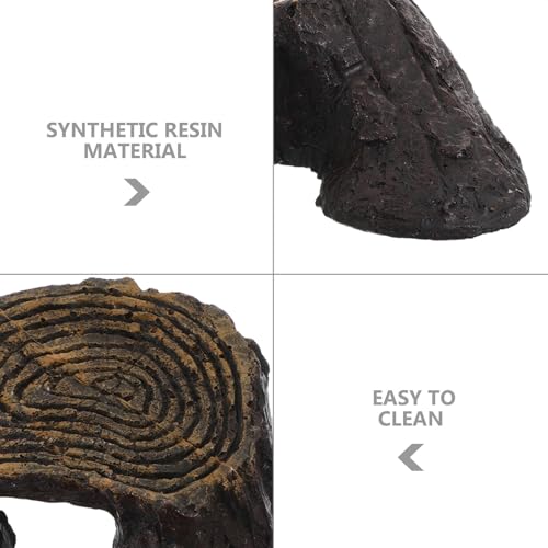 Happyyami 2pcs Floating Turtle Basking Platform with Climbing Ramp for Aquatic Habitats and Aquariums, Synthetic Resin Reptile Tank Accessories Encouraging Basking and Resting Random Color