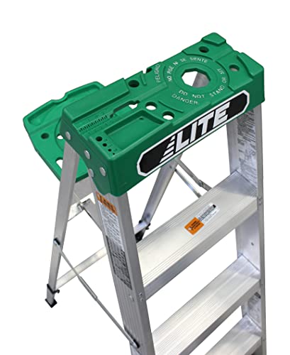 LITE 6-Foot Aluminium Step Ladder with Tool Tray, 225-Pound Load Capacity, Type II, LP-2211-06