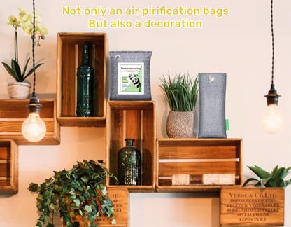 Activated Charcoal Odor Absorber Deodorizer Odor Eliminator for Strong Odor | Home, Basement, Closets, Shoes, Smoke, Car Air Freshener. 2 Pack Nature Bamboo Charcoal Air Purifying Bags - style: 2 Pack Shoe Deodorizer